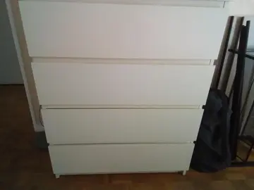 commode 4 tiroirs Blanc
