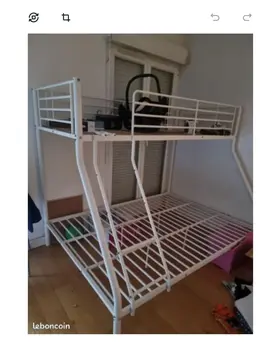 lis mezzanine 1m40 et 90cm comme neuf