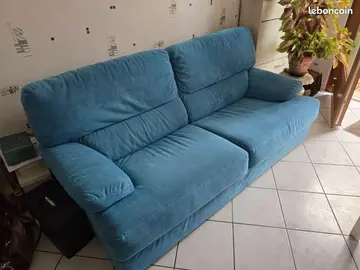 Canapé 3 places bleu ligne roset