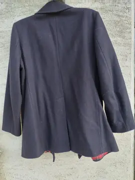 Caban homme en laine marine