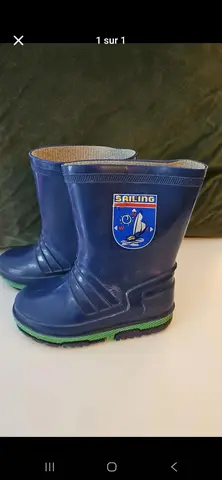 bottes de pluie t.25