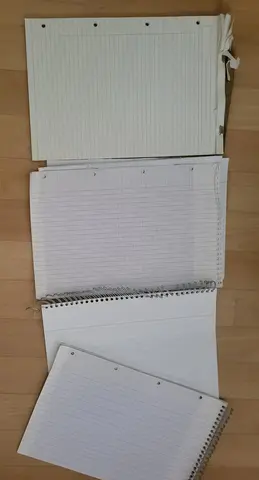 feuilles de brouillon