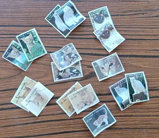 Timbres sur le thème des chats
