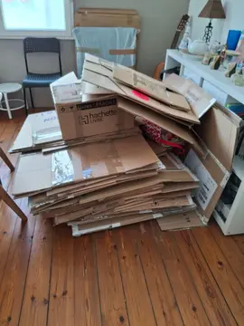 lot de cartons