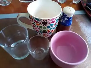 verres tasse salière