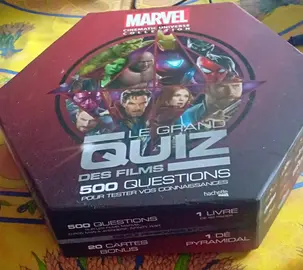 Jeu grand quiz des films Marvel neuf jamais utilisé
