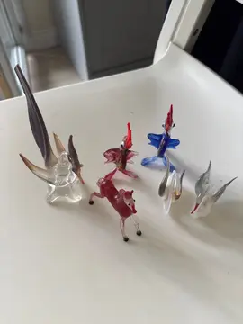 Animaux déco en verre