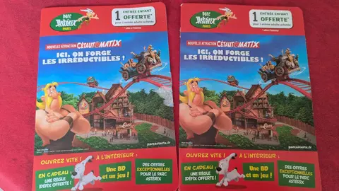 2 entrées enfants pour le parc Astérix