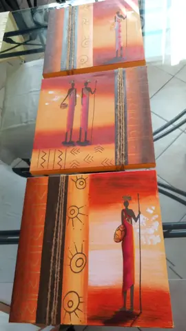 3 cadres sur toile