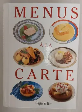 livres "Menus à la carte"