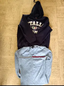 Lot pull m et pull capuche l