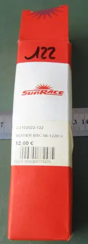 1 jeu de pédalier BSA68 122mm axe carré