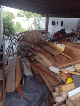 planches en bois et palettes