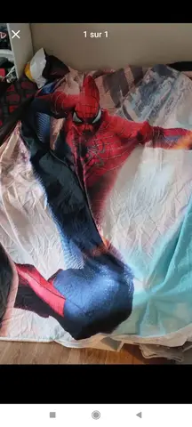 housse de couette spiderman 2 places