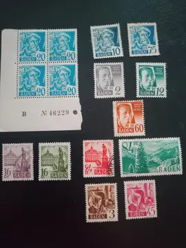 Timbres / Allemagne Baden