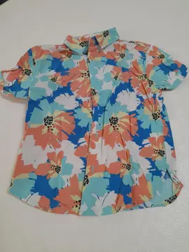 chemise fleurie 4-5 ans