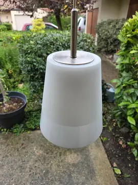 lampe en verre blanche