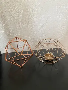 décos géométriques métalliques