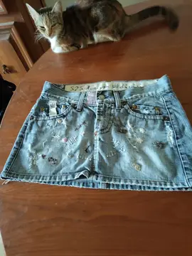 mini jupe denim t 38/40