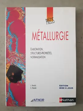Livre métallurgie