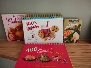 lot de livres de recettes faciles pour jeunes gourmands