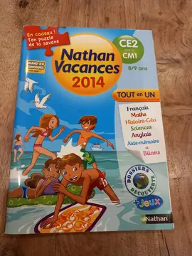 Cahier de vacances du CE2 au CM1