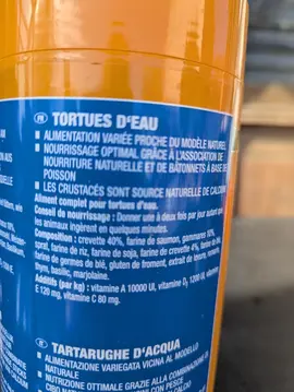 Aliment pour tortue d'eau