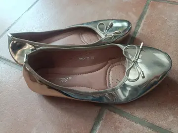 ballerines 38 dorées