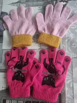 2 paires de gants enfant taille 2/ 4 ans