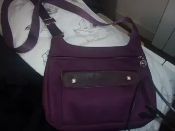 Sac en bandoulière violet foncé "Longchamp"