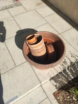 lot de pots en terre