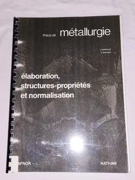 livre "Précis de métallurgie"