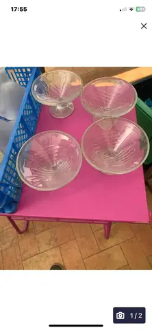 lot de 4 coupes à glace