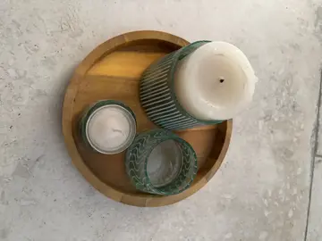 déco bois et verre photophore