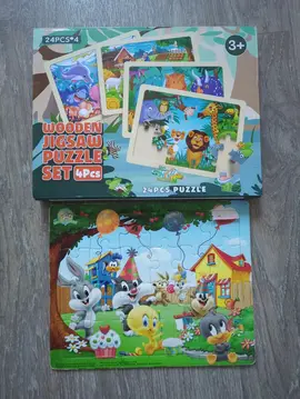 5 puzzles 24 pièces