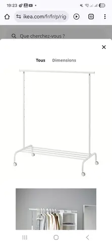 meuble portant ikea pour vêtements
