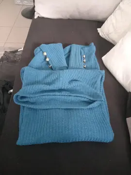 Pull col roulé