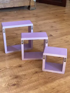 Étagères cubes parme