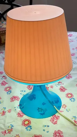 lampe de chevet bleu et blanc