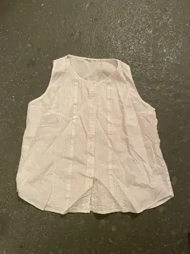chemise sans manches blanche