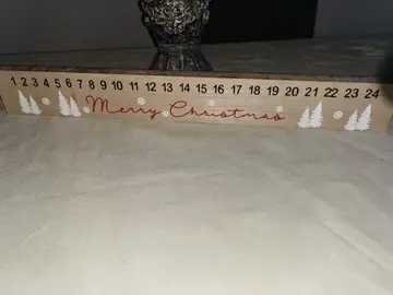 REGLE EN BOIS MERRY CHRISTMAS