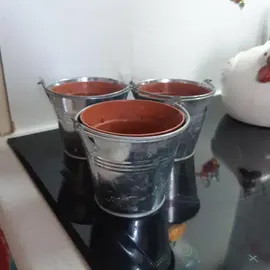 Lot de 3 caches pots - H8cm