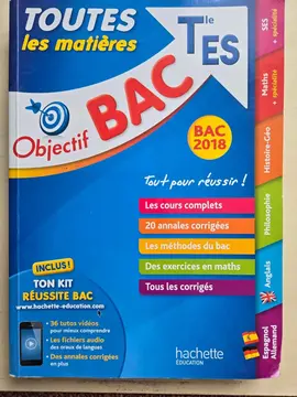livre "objecti BAS ES" édition 2018