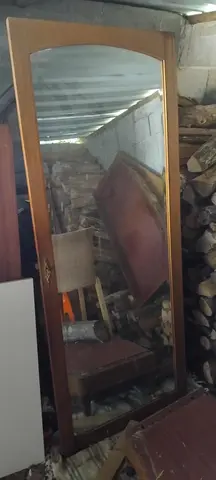 Miroir, porte d’armoire ancienne