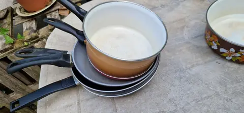 lot de 3 poëles et casserole