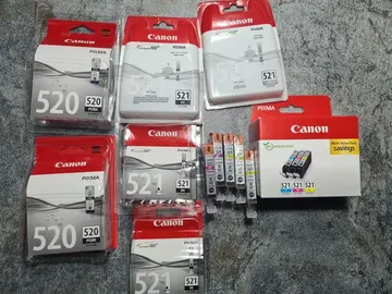 lot de cartouches N&B et couleurs canon MP560