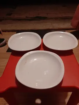 lot de 3 assiettes