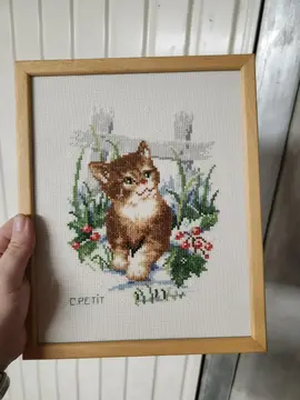 Cadre broderie au point de croix