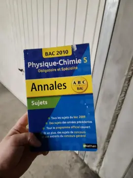 Annales du bac Physique Chimie Bac S