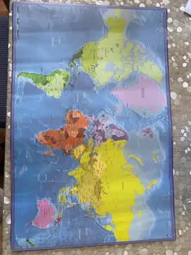 tapis de bureau carte du monde